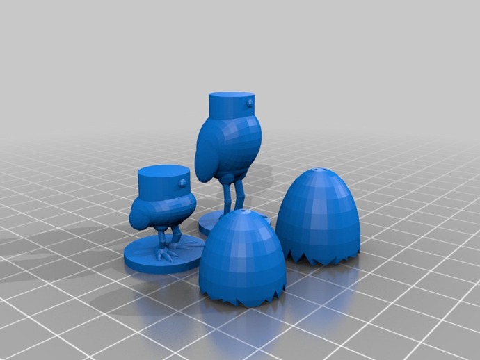 Salz-Pfeffer-Druck 3d Schach Ostern andere ei Essen tinkercad 3D print model - Mito3D