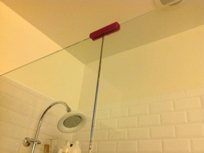 shower door clip bathroom 3d childproofing openscad reprap safety 3d print model - Mito3D