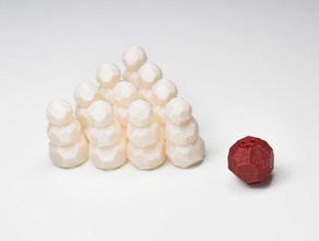 fare 20 pupazzo di neve bocce i giocattoli giochi 25 giorni bowling natale faberdashery ornamento inverno 3d print model - Mito3D