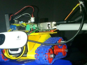 temel küçük robotlar izlenir Robotik tank 3d print model - Mito3D