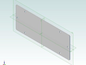 Chamäleon-Gehäuse blank faceplate Elektronik 3d print model - Mito3D