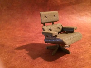 eames lounge chair modelo móveis 3d print model - Mito3D