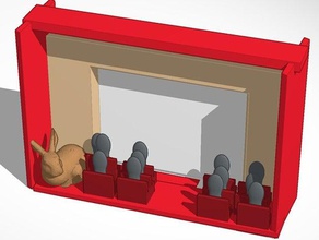 unten vorne das iphone movietheater Ostern mobile bunny Theater 3d print model - Mito3D