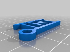 trt schl&uumlssel de porte-clés personnalisé 3d print model - Mito3D