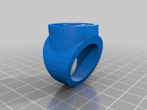 green lantern power ring andere 3d experiment Schmuck Modell tinkercad Spielzeug 3d print model - Mito3D