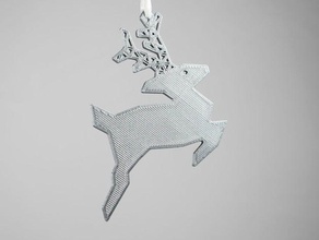 make 21 leaping deer decor 25 days making christmas decoration faberdashery ornament winter 3d print model - Mito3D