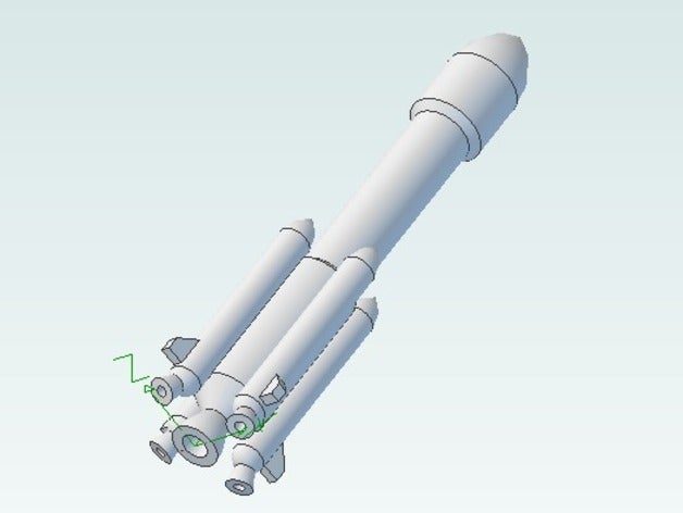 küçük ariane uzay roketi oyuncaklar oyunlar 3D print model - Mito3D