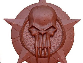 darkwatch badge other 3d art emblem skull 3d print model - Mito3D