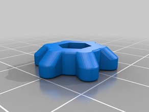 6 polegar da asa roda m4 mão as ferramentas personalizado 3d print model - Mito3D