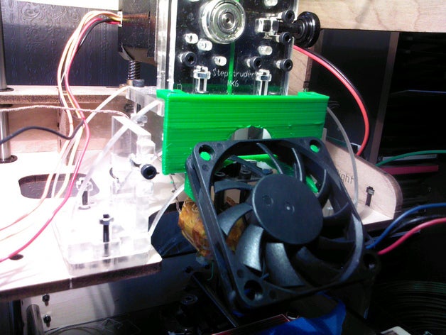 testa ventola di raffreddamento titolare mk6 altri parte aggiornamento openscad utile 3D print model - Mito3D