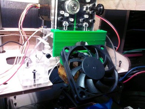 head cooling fan holder mk6 other upgrade part openscad useful 3d print model - Mito3D
