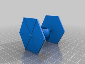 tie fighter planter other galactic empire star wars tinkercad 3d print model - Mito3D