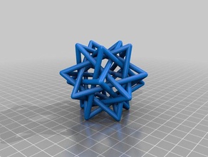 kilitli tetrahedron matematik sanat 3d print model - Mito3D