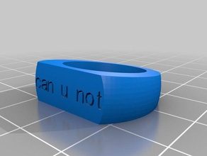 can not ring rings customized 3d print model - Mito3D