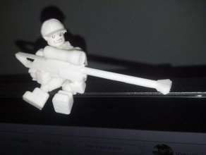 desktop sniper open source minifig based off ghost ver 32 toy game accessories commando lego 3d print model - Mito3D