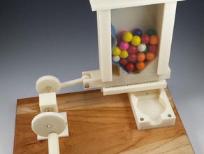 gumball machine mechanical toys candy dispenser kinetic 3d print model - Mito3D