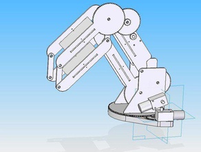robotic arm polar printer other robot reprap repstrap 3d print model - Mito3D