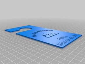 mi personalizados para colgar en la puerta signos logotipos 3d print model - Mito3D