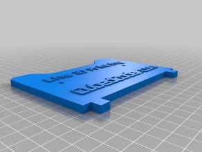 cubedcode livestream backplate 3d printer accessories customized 3d print model - Mito3D