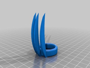 had made these earlier fireflyii pionted out didnt have pointy claws changed file but not printed stl only please enjoy rings 3d print model - Mito3D
