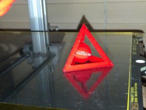 bola enjaulada tetraedro esculturas 3d print model - Mito3D