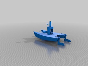 pop-pop istimbot diğer oyuncak tekne 3d print model - Mito3D