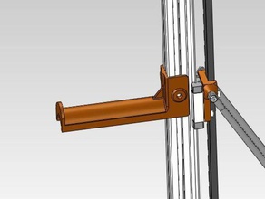 kossel filament spool holder 2020 3d printing 20mm extrusion 3d print model - Mito3D