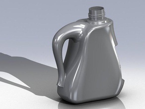 plastic jerry can other jerrycan waterbottle 3d print model - Mito3D