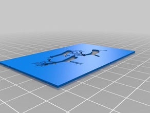lascaux painting stencil reindeers art tools customized 3d print model - Mito3D