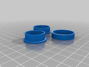 big rings customized 3d print model - Mito3D
