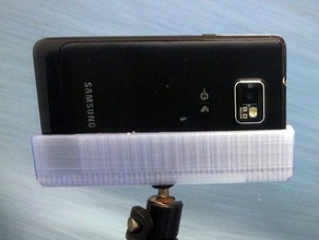 samsung galaxy ii i9100 tripod mount mobile phone s2 sketchup 3d print model - Mito3D