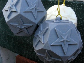 dekore edilmiş süsler dodecahedrons matematik sanat openscad 3d print model - Mito3D