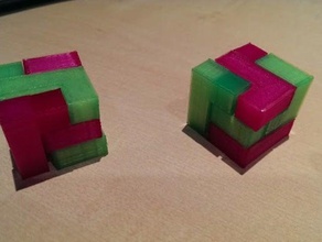 block puzzle Rätsel 3d print model - Mito3D