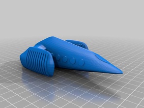 spaceship seven other scifi shuttle 3d print model - Mito3D