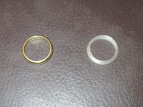 wedding band rings 3d print model - Mito3D