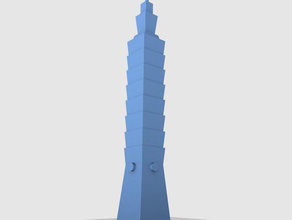 taipei 101 other architecture building model taiwan tall 3d print model - Mito3D