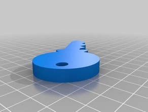 key shaped chain other 3d print model - Mito3D
