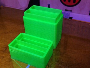 battery holder nb-5l batteries other 3d box openscad parametric useful 3d print model - Mito3D