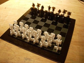 chess set other chessboard game 3d print model - Mito3D