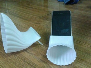 iphone& phone shell horn speaker mobile 3d print model - Mito3D