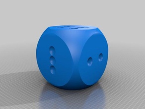 two dice 3d print model - Mito3D