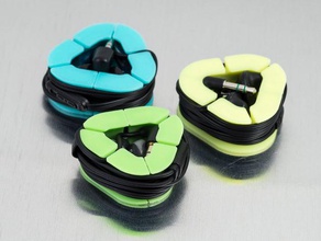 earbud case audio headphones wrap 3d print model - Mito3D