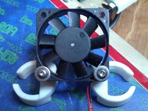 makergear carriageend fan bracket other prusa 3d print model - Mito3D