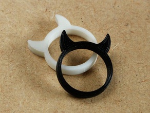 bull ring Ringe anillo Bullen Mode horn toro 3d print model - Mito3D