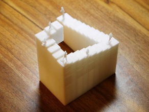 eschers penrose stairs math art 3d print model - Mito3D