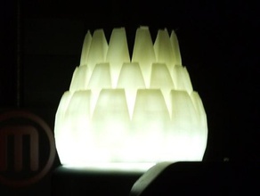 la piña de lámpara decoración led 3d print model - Mito3D