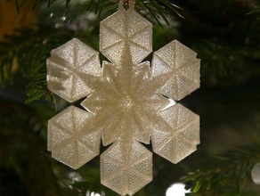 snowflake ornament Dekor Weihnachten 3d print model - Mito3D