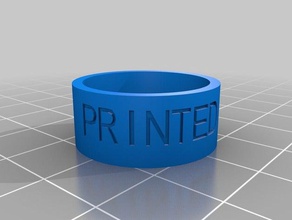 gedruckt 11 breit Ringe angepasst 3d print model - Mito3D