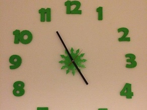 wall clock household 3d print model - Mito3D
