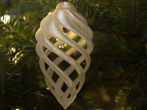 spiral ornament decor christmas 3d print model - Mito3D
